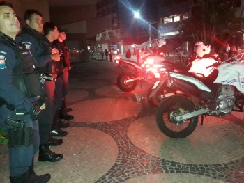 Reforço da Guarda Municipal durante o viradão