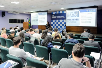 Joseane Zoghbi (Subsecretária de Planejamento, Gestão, Projetos e Captação de Recursos) no 14º Seminário Capixaba de Gerenciamento de Projetos