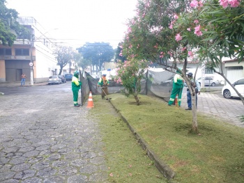 Poda de grama e paisagismo