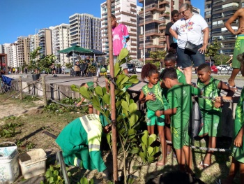 Ações da campanha Praia Limpa na Arena Procon Vitória
