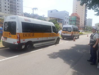 Fiscalização de transporte escolar