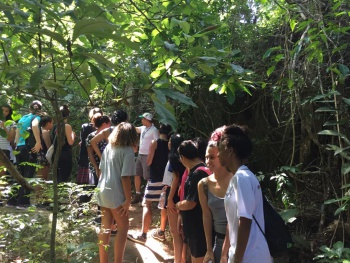 Educação Ambiental para estudantes no Parque da Fonte Grande