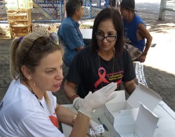 Ação contra tuberculose na US Bairro da Penha