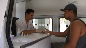 Ação contra tuberculose na US Bairro da Penha