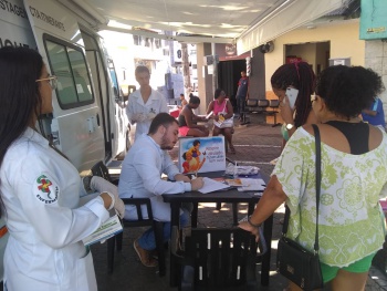 Ação contra tuberculose na US Bairro da Penha