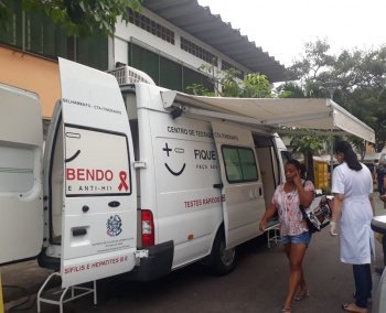 Ação de educação em saúde no Bairro República