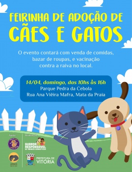 Feira de adoção de cães e gatos