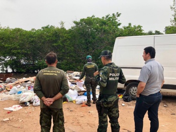 Fiscalização da Semmam flagra descarte irregular de lixo
