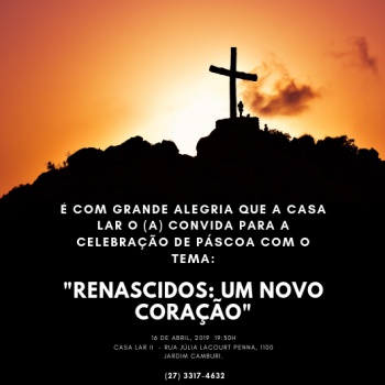 Convite da Páscoa da Casa Lar 2019