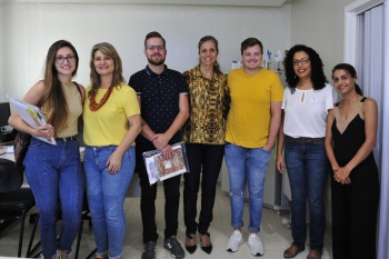 Visita de estudantes noruegueses na Secretaria Municipal de Saúde