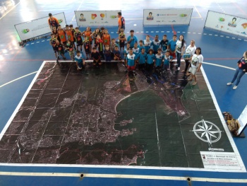 Mapa Interativo Gigante dos Ecossistemas de Vitória