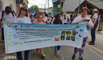 Caminhada ecológica do Cmei Jacyntha no Dia do Manguezal