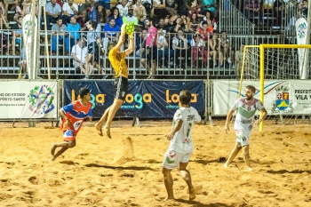 Vitória versus Anchieta nas Semifinais do Vigésimo Campeonato Estadual de Futebol de Areia 2019