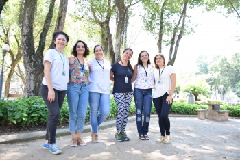 Diversão na praça Parque Moscoso