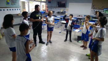 Educação ambiental com alunos