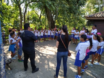 Educação ambiental com alunos
