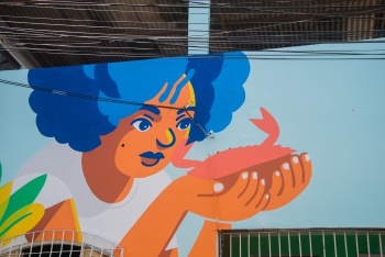 Ilha das Caieiras vira galeria de arte