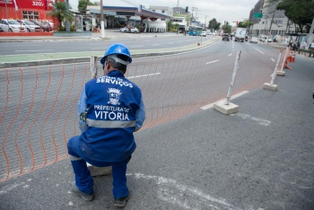 Ordem de serviço para obras na avenida Vitória