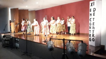 Grupo Melhor Idade, de Santa Leopoldina, no Encontro de Teatro dos Idosos