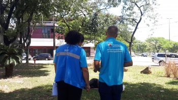 Abordagem social Poliana e Pedro