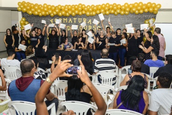 Formatura do curso de libras no CRPD