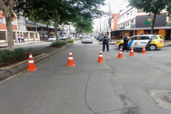 Guarda faz interdição na Rua da Lama