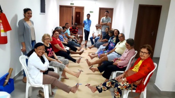 Desenhando com os pés CCTI do Centro