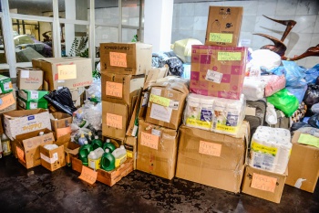 Donativos para as vítimas das chuvas no sul do estado