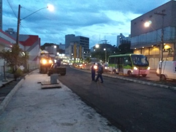 obras da avenida Vitória acontecem à noite
