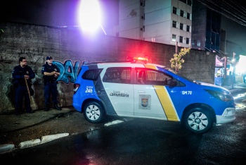 Carnaval 2020 - Guarda Civil Municipal nas proximidades do Sambão do Povo