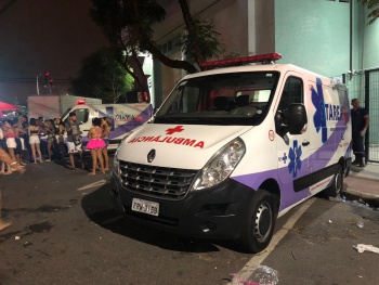 Ambulancia no Carnaval do Centro