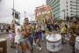 Banda a frente do Bloco Regional da Nair