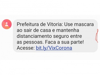 Coronavírus: Prefeitura de Vitória recomenda utilizar máscara ao sair de casa