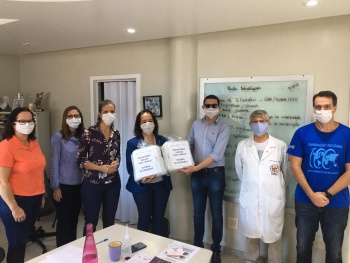 Rotary Clube fez uma doação de protetores faciais