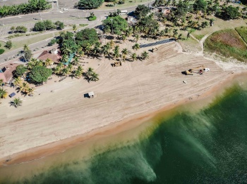 Praia da Curva da Jurema após a obra de engordamento