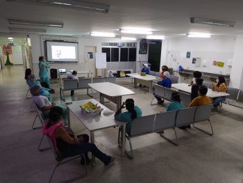 Treinamento para enfermeiros do PA de São Pedro sobre coronavírus
