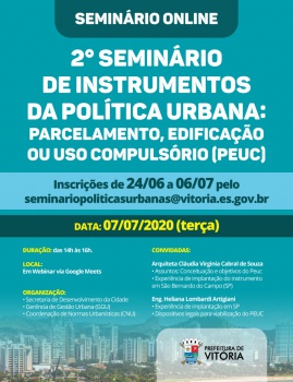 Seminário Instrumentos de Política Urbana