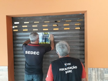 Fiscalização de comércio na pandemia