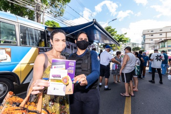 Ação educativa da guarda municipal sobre a violência doméstica, as formas de identificar e como denunciar