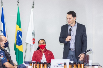 Solenidade de entrega Espargido de pimenta para Guarda Municipal