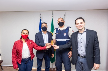 Solenidade de entrega Espargido de pimenta para Guarda Municipal