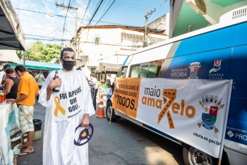Ação Maio Amarelo na feira de São Pedro