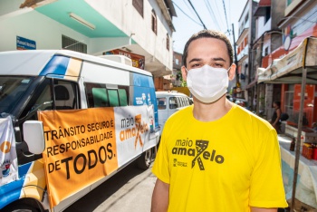 Ação Maio Amarelo na feira de São Pedro