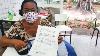 Estudante da EJA Antônia Gomes de Jesus