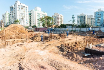 Visita Técnica das obras do CMEI Rubens José Vervloet em Jardim Camburi