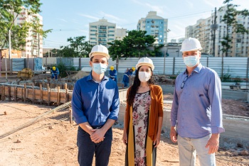 Visita Técnica das obras do CMEI Rubens José Vervloet em Jardim Camburi