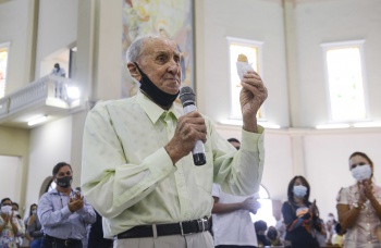 Missa no Santuário de Santo Antônio na ocasião do aniversário de 70 anos