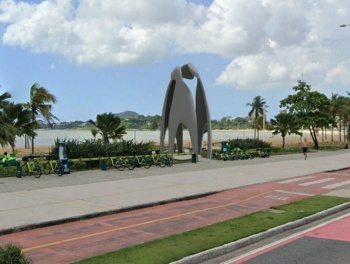Monumento em homenagem aos profissionais da saúde