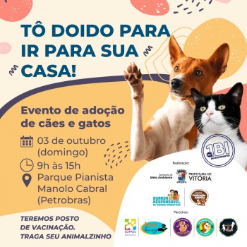 Feira de adoção de animais