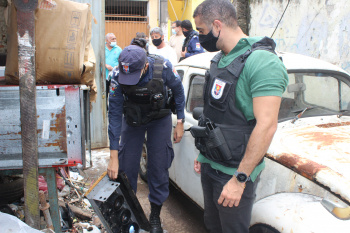 Ação fiscalizatória em ferro-velho